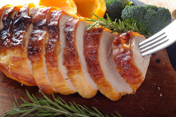 El pavo relleno es el plato más típico del día de Acción de Gracias
