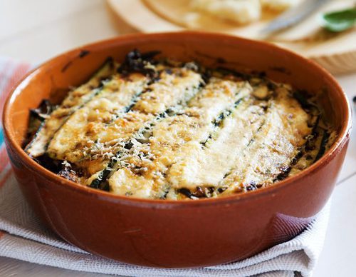 Berenjenas rellenas de pollo