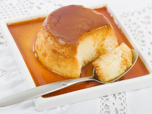 Flan casero al baño maría