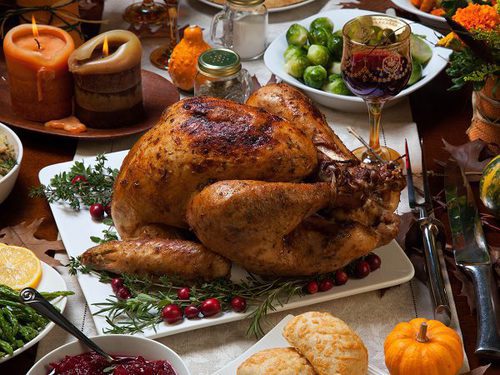 Pavo relleno de Navidad