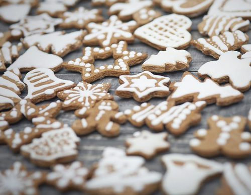 Galletas con formas navideñas
