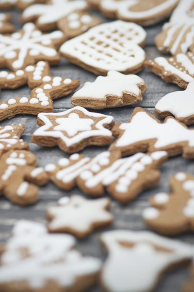 Galletas con formas navideñas