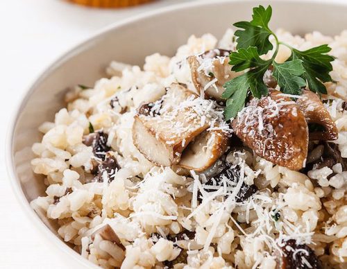 Risotto de champiñones