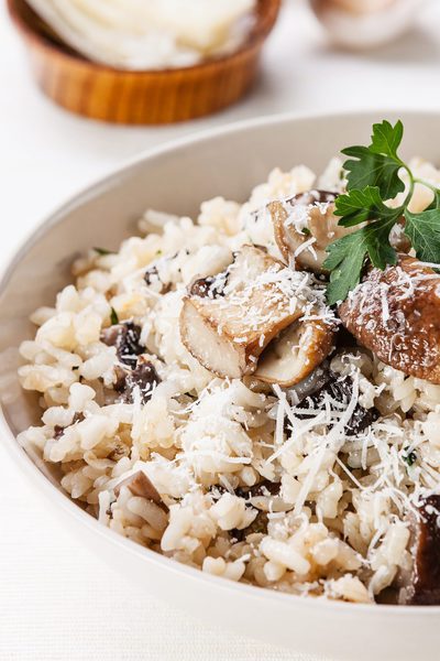 Risotto de champiñones
