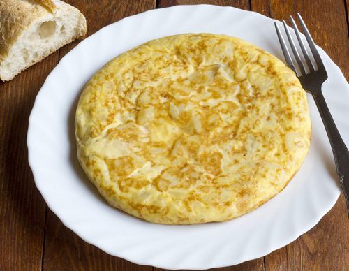 Tortilla de patatas vegana