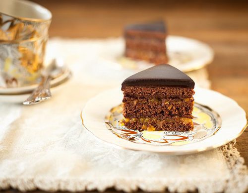 Tarta Sacher en microondas