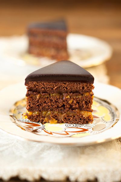 Tarta Sacher en microondas
