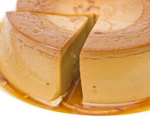 Flan de turrón de Jijona