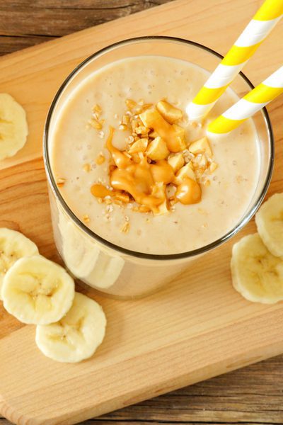 Smoothie de plátano caliente