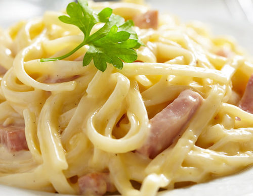 Tagliatelle a la carbonara