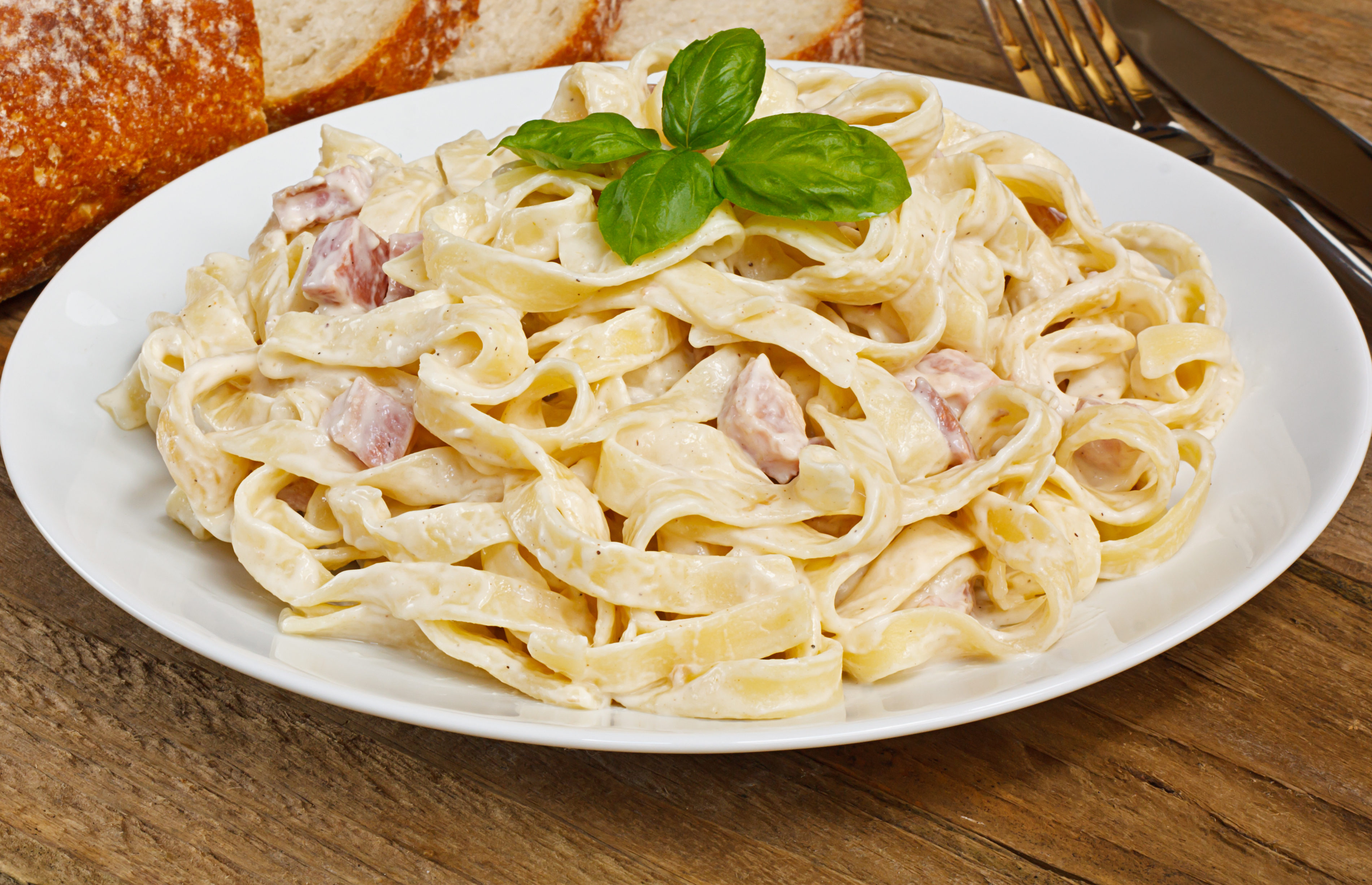 Tagliatelle a la carbonara