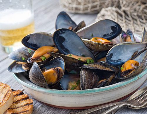 Mejillones al vapor