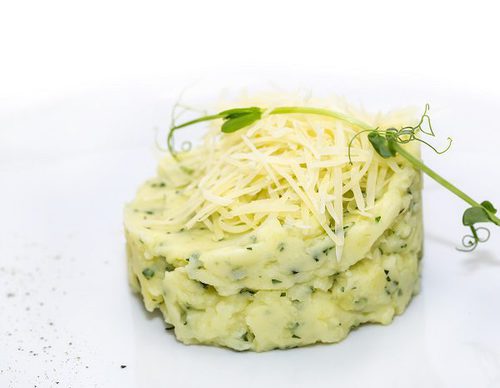 Puré de patata con escarola