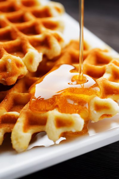 Gofres sin gluten, sin lácteos y sin azúcar