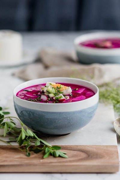 Sopa de remolacha polaca