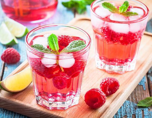 Limonada de frambuesas
