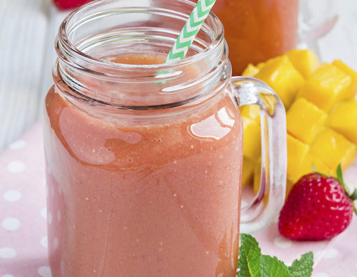 Granizado de mango y fresas