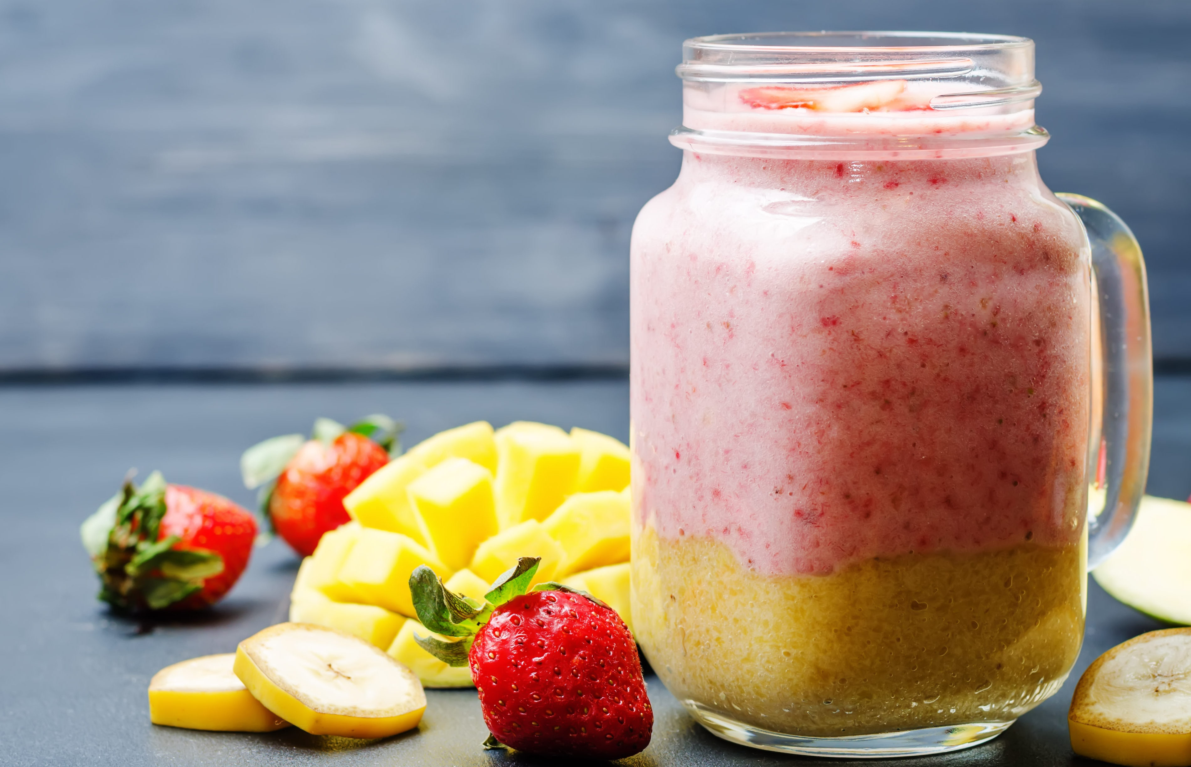 Granizado de mango y fresas