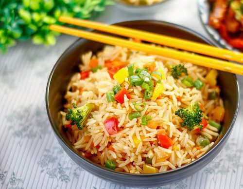Arroz integral con verduras