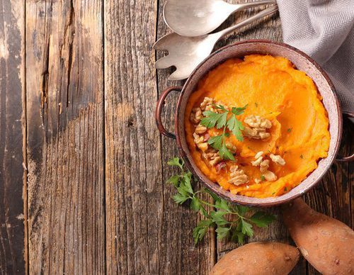 Puré de batata para Acción de Gracias