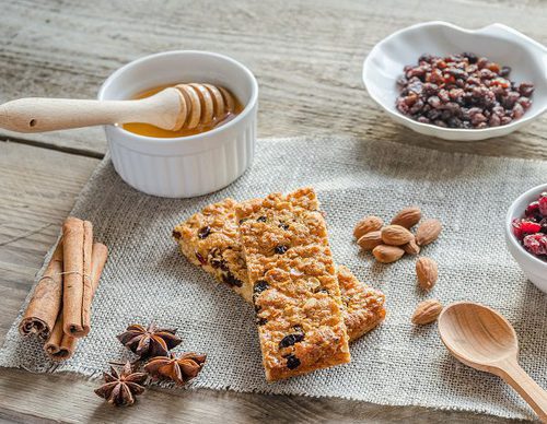 Barritas vegetarianas de miel y limón