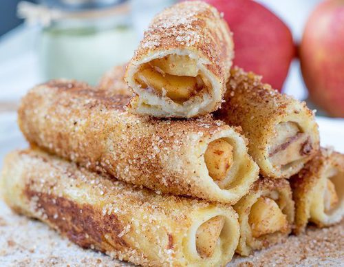 Rollitos de manzana y canela