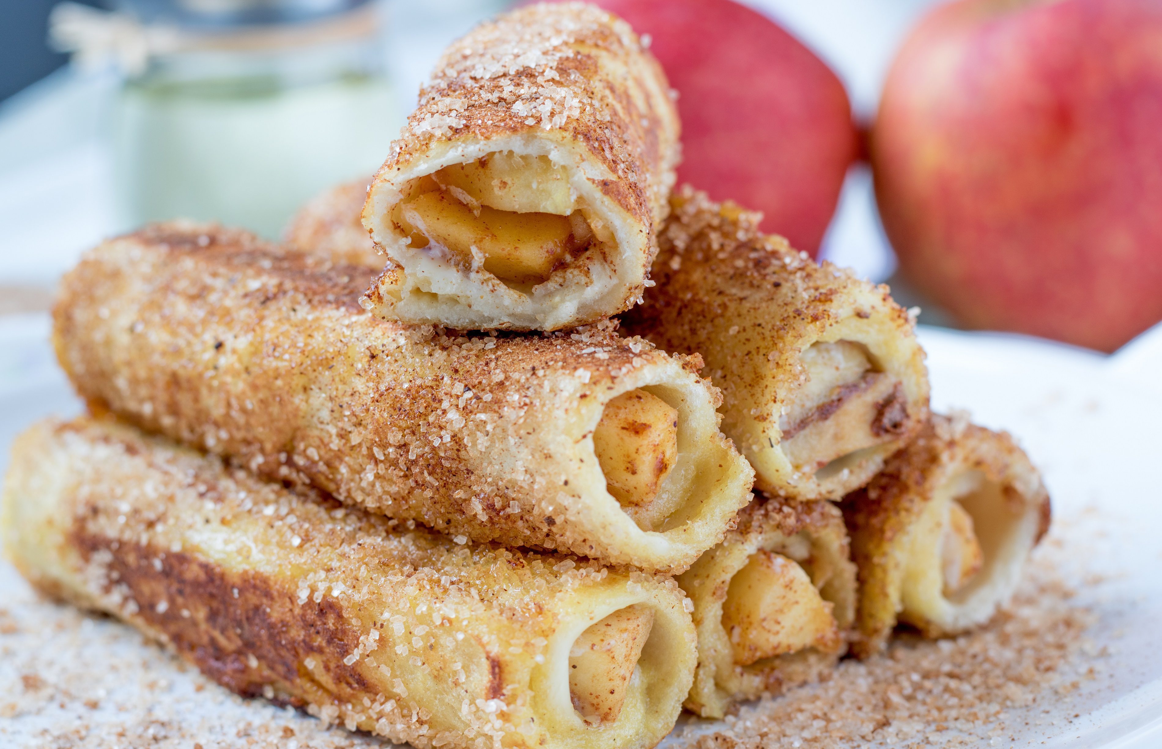 Rollitos de manzana y canela