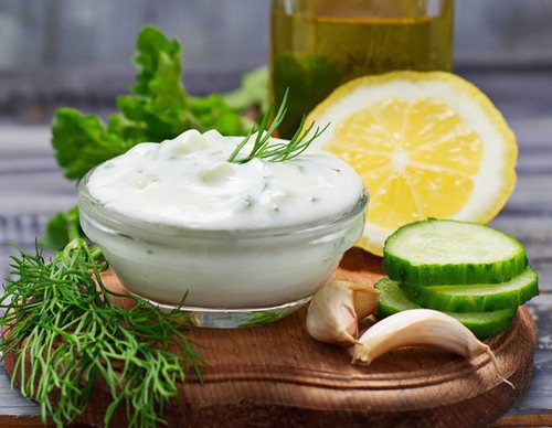 Salsa tzatziki griega