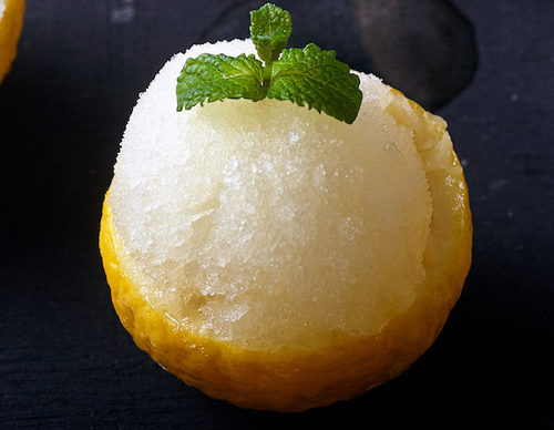Sorbete de limón