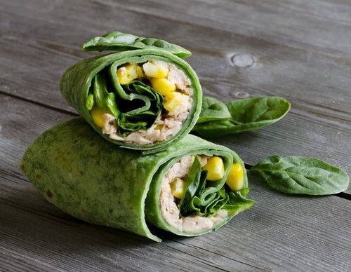 Wrap de espinacas