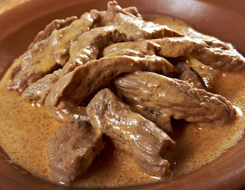 Solomillo al Stroganoff