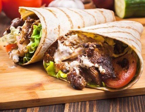 Wraps de carne y queso de cabra