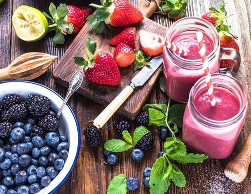 Batido de frutos del bosque