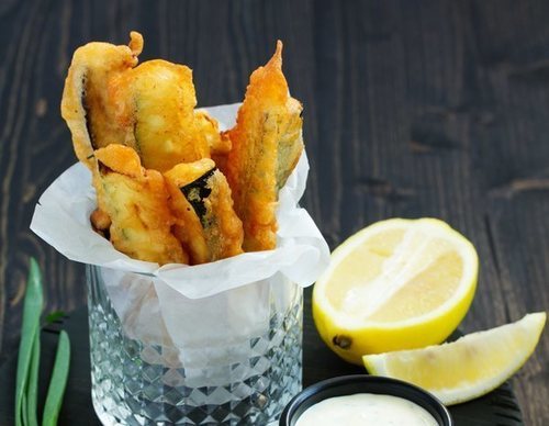 Berenjenas en tempura