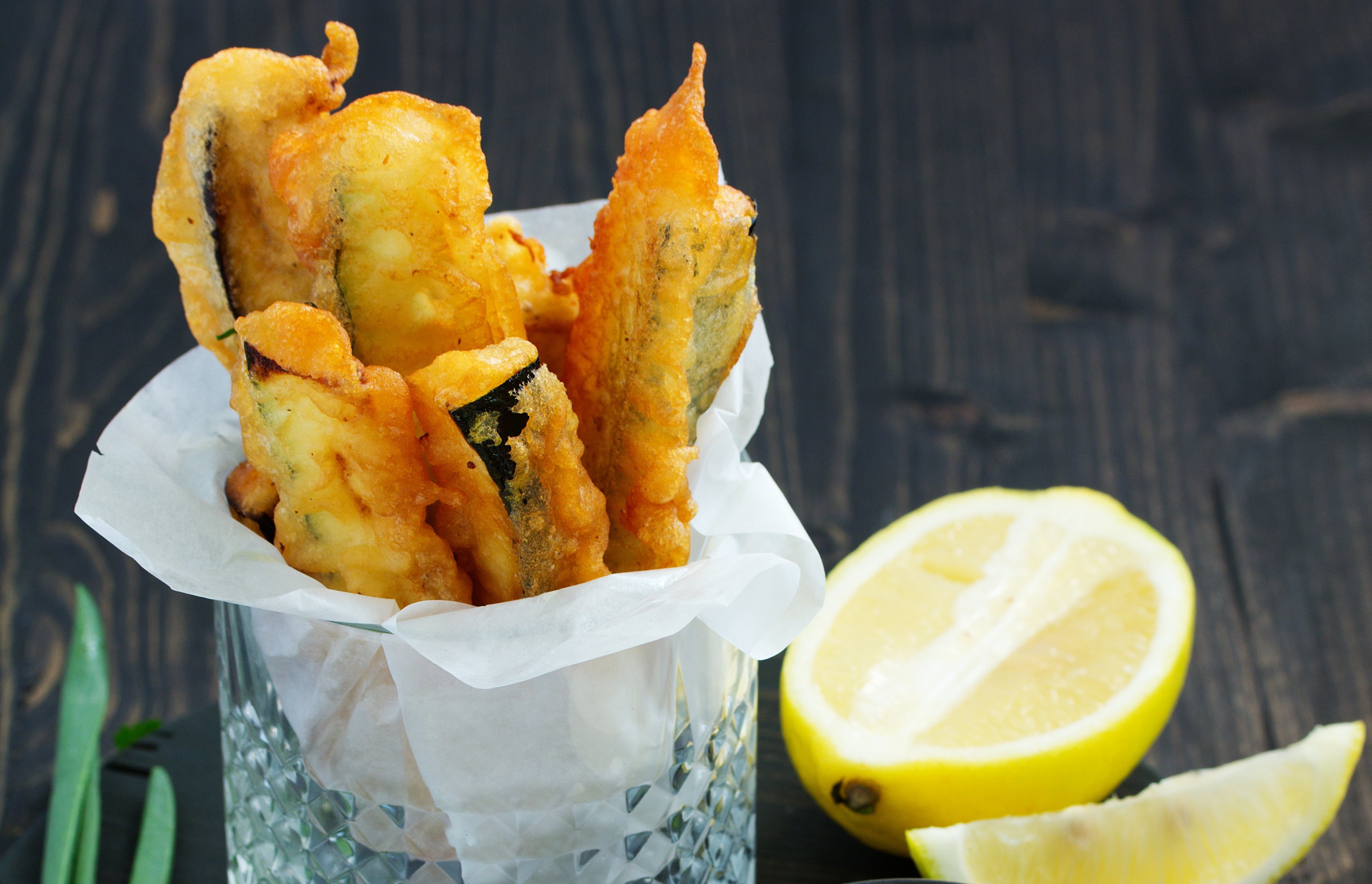 Berenjenas en tempura
