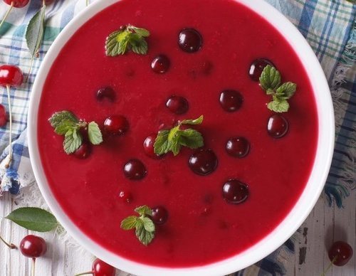 Gazpacho de cerezas