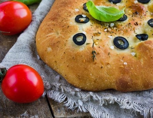 Focaccia de aceitunas
