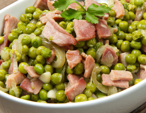 Guisantes con jamón