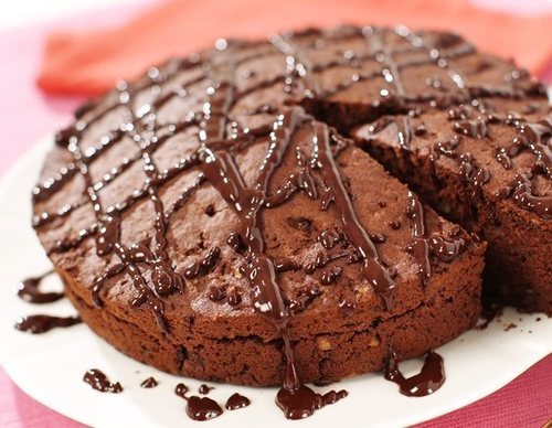 Tarta de nueces y chocolate