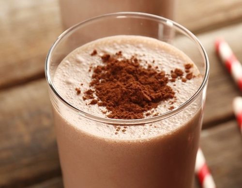 Batido de chocolate y caramelo