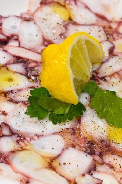Carpaccio de pulpo