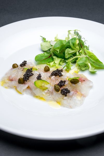 Carpaccio de langostinos
