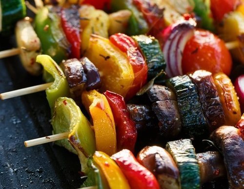 Brocheta de verduras