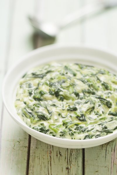 Crema de kale y espinacas