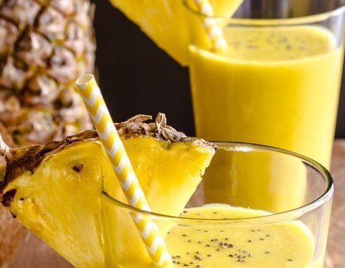 Batido de piña y coco
