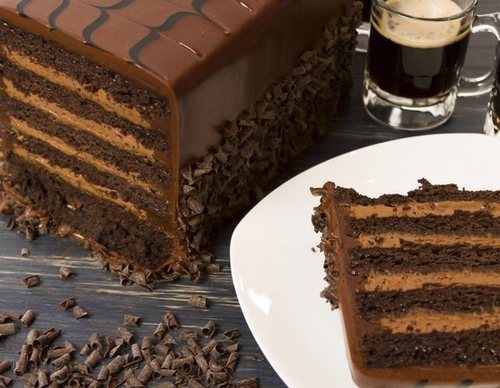 Pastel de chocolate y cerveza