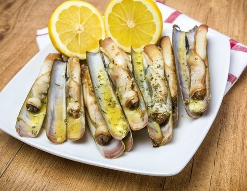 Navajas a la plancha