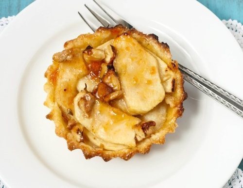 Tarta de manzana y nueces