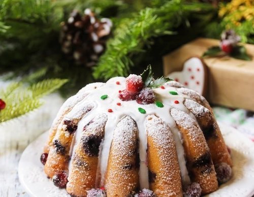 Bundt cake de cerezas