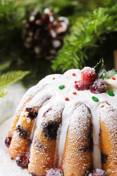Bundt cake de cerezas